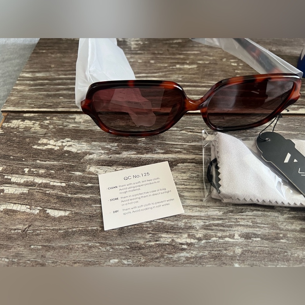 Vanlinker Tortoise Shell Geometric Sunglasses Gradient Lenses Retro Aviator New - Picture 13 of 16